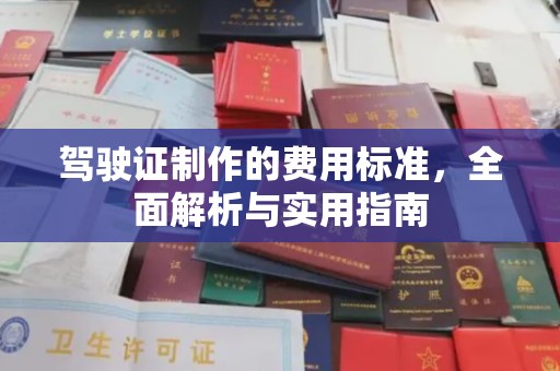 上林驾驶证制作的费用标准，全面解析与实用指南