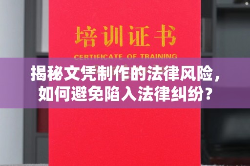 上林揭秘文凭制作的法律风险，如何避免陷入法律纠纷？