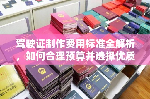 上林驾驶证制作费用标准全解析，如何合理预算并选择优质服务？