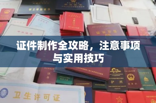 上林证件制作全攻略，注意事项与实用技巧